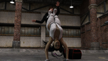 Картинка 3д+графика фантазия+ fantasy фон взгляд девушка