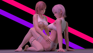 Картинка 3д+графика люди+ people фон взгляд девушки