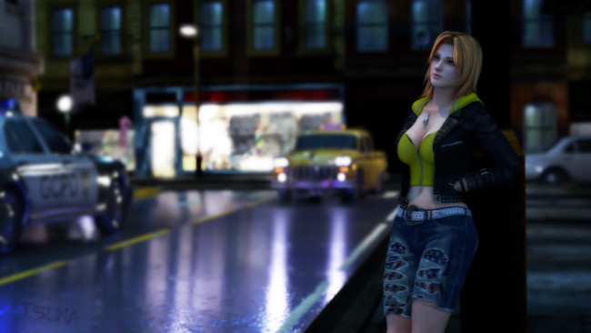 Обои картинки фото 3д графика, люди , people, фон, взгляд, девушка