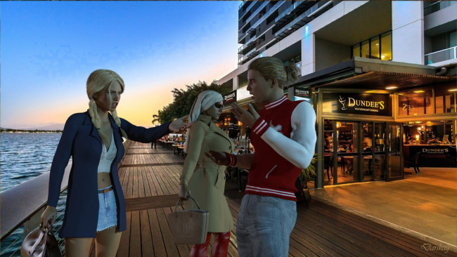 Обои картинки фото 3д графика, люди , people, фон, взгляд, девушка