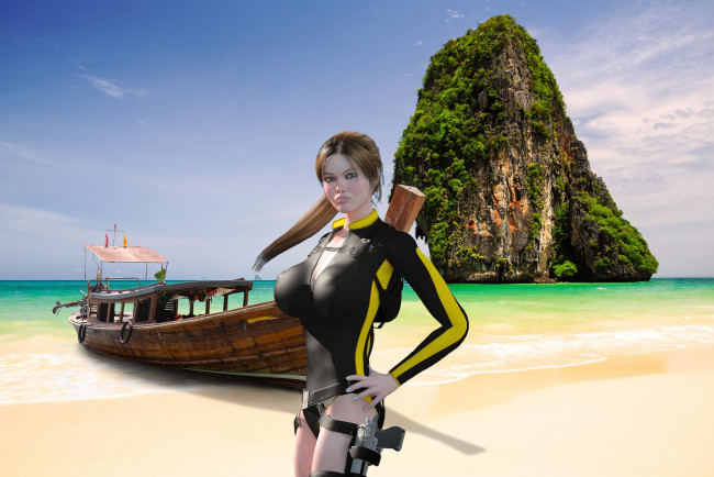 Обои картинки фото 3д графика, люди , people, фон, взгляд, девушка