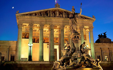 Картинка города вена+ австрия памятник