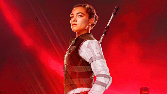 Обои картинки фото black widow ,  2021 , кино фильмы, black widow, черная, вдова, фантастика, боевик, florence, pugh, yelena, belova