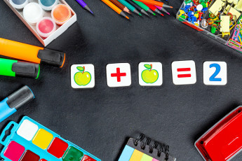 Картинка разное канцелярия +книги краски карандаши скрепки