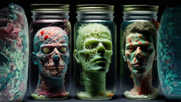 Картинка 3д+графика ужас+ horror нейросети графика нейроарт ai art нейронные сети рисунки нейро искусство