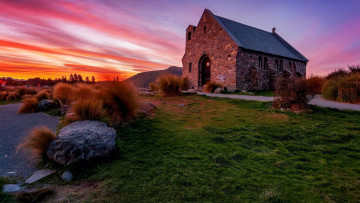 Картинка church+of+the+good+shepherd lake+tekapo new+zealand города -+католические+соборы +костелы +аббатства church of the good shepherd lake tekapo new zealand