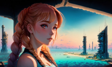 Картинка аниме unknown +другое+ нейросети графика нейроарт ai art нейронные сети рисунки нейро искусство