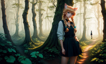 Картинка аниме животные +существа нейросети графика нейроарт ai art нейронные сети рисунки нейро искусство