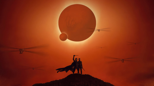 Обои картинки фото dune,  part two ,  2023 , кино фильмы,  part two, дюна, вторая, часть, part, two, фантастика, боевик, драма
