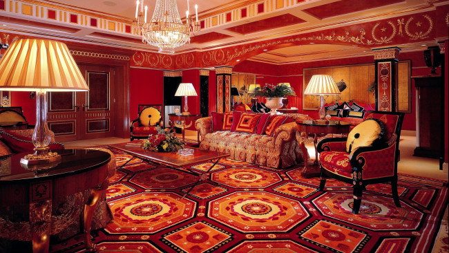 Обои картинки фото интерьер, кафе,  рестораны,  отели, ковер, люстра, мягкий, уголок, роскошь