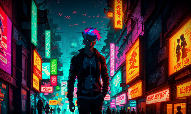 Обои картинки фото аниме, город,  улицы,  интерьер,  здания, нейросети, графика, нейроарт, ai, art, нейронные, сети, рисунки, нейро, искусство