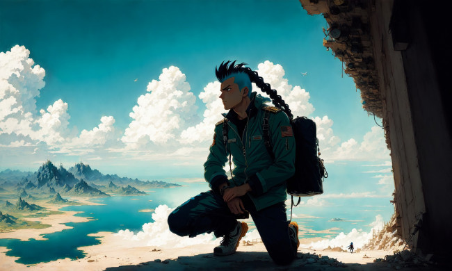 Обои картинки фото аниме, пейзажи,  природа, нейросети, графика, нейроарт, ai, art, нейронные, сети, рисунки, нейро, искусство