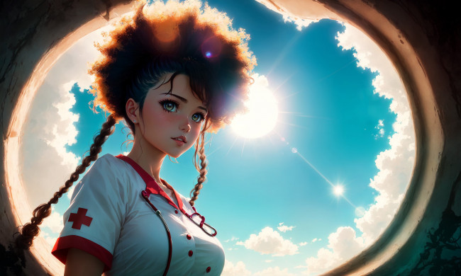 Обои картинки фото аниме, unknown,  другое , нейросети, графика, нейроарт, ai, art, нейронные, сети, рисунки, нейро, искусство