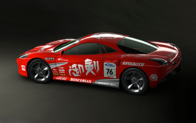 Обои картинки фото видео игры, ridge racer 6, машина, красная