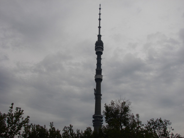 Обои картинки фото останкинская, телебашня, города, москва, россия