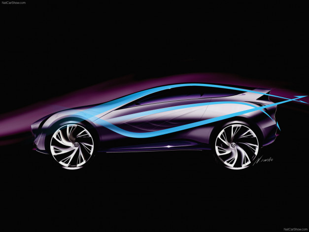Обои картинки фото mazda, kazamai, concept, 2008, автомобили, 3д