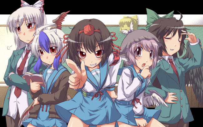 Обои картинки фото аниме, touhou