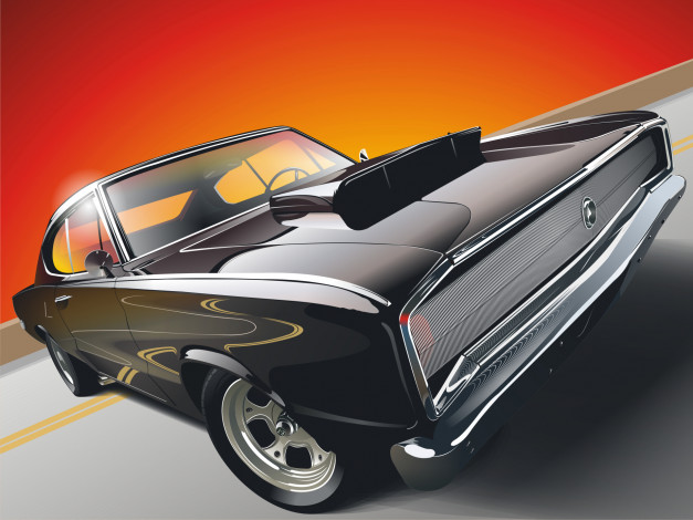 Обои картинки фото автомобили, векторная, графика