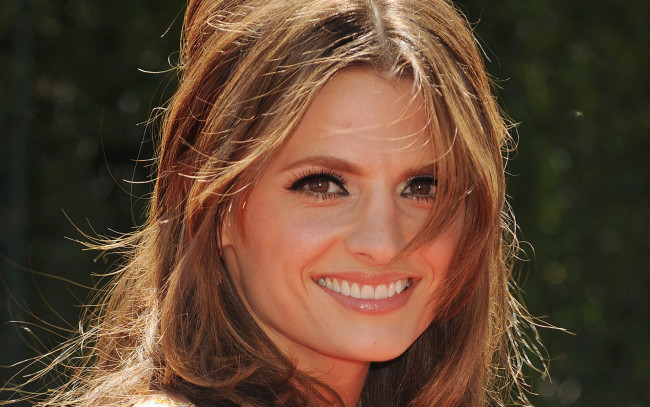 Обои картинки фото Stana Katic, девушки, улыбка