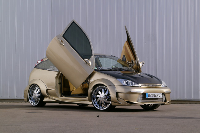 Обои картинки фото автомобили, ford, tuning, focus, lsd