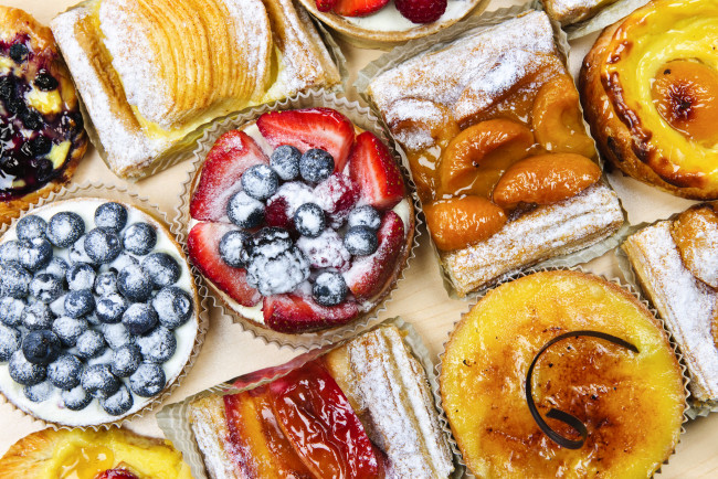 Обои картинки фото еда, пироги, выпечка, ягоды, фрукты