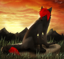 Картинка рисованные животные сказочные мифические собака