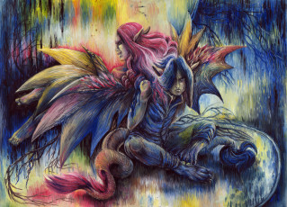 Картинка рисованные животные сказочные мифические рисунок