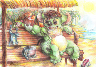 Картинка рисованные животные сказочные мифические рисунок