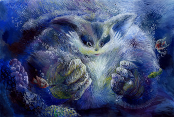 Картинка рисованные животные сказочные мифические рисунок