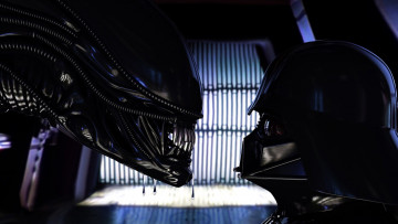 Картинка 3д графика creatures существа дарт вейдер Чужой