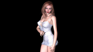 Картинка 3д графика people люди девушка взгляд