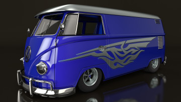 Картинка автомобили 3д 1950 volkswagen