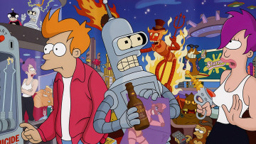 Картинка futurama мультфильмы футурама