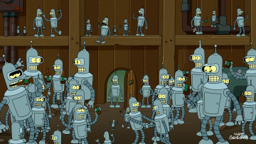 Картинка futurama мультфильмы футурама