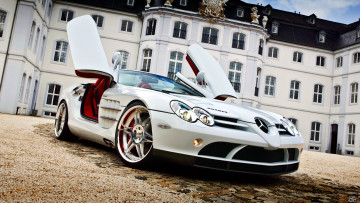 Картинка mercedes slr автомобили benz грузовики легковые mercedes-benz подразделение daimler ag германия двигатели автобусы
