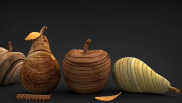 Картинка 3д графика другое фрукты