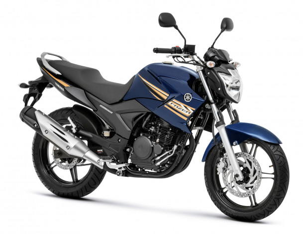 Обои картинки фото мотоциклы, yamaha, 2014, fazer, 250, blue, flex