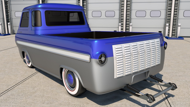 Обои картинки фото автомобили, 3д, ford, e100