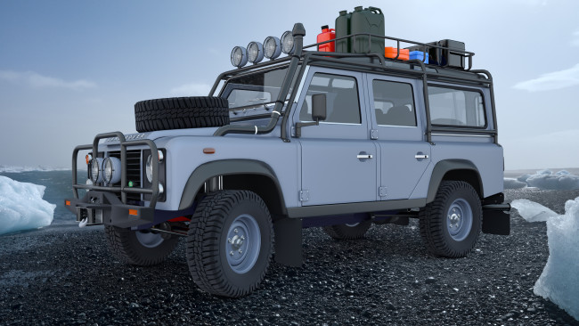 Обои картинки фото автомобили, 3д, land, rover