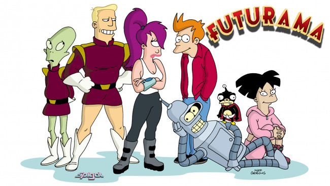 Обои картинки фото futurama, мультфильмы, футурама