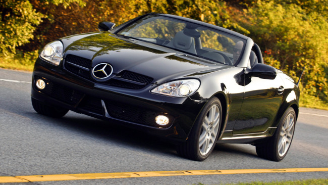 Обои картинки фото mercedes, slk, автомобили, benz, легковые, германия, двигатели, подразделение, daimler, ag, грузовики, автобусы, mercedes-benz