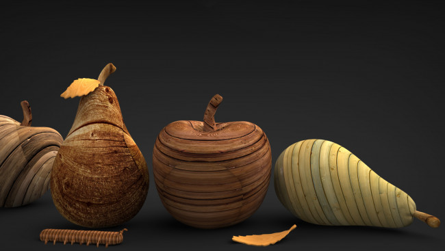 Обои картинки фото 3д, графика, другое, фрукты