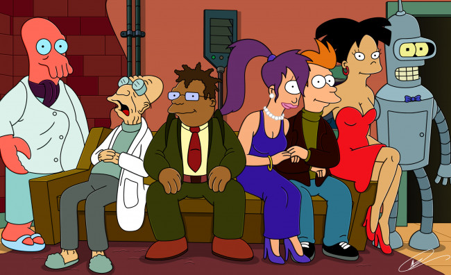 Обои картинки фото futurama, мультфильмы, футурама