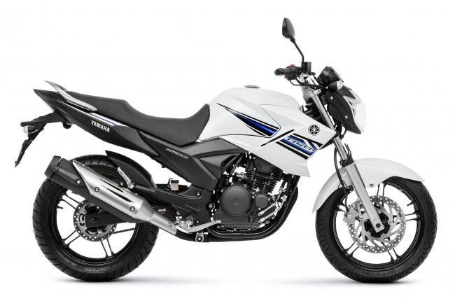 Обои картинки фото мотоциклы, yamaha, 2014, fazer, 250, blue, flex