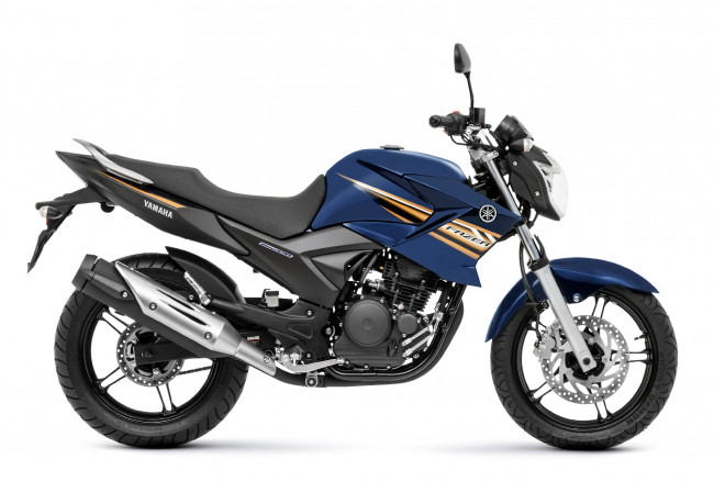 Обои картинки фото мотоциклы, yamaha, 2014, fazer, 250, blue, flex
