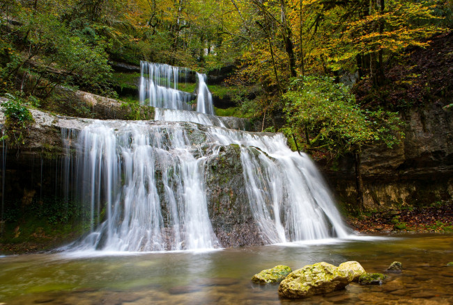 Обои картинки фото природа, водопады, вода, поток