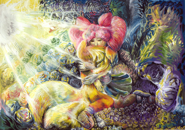 Обои картинки фото рисованные, животные, сказочные, мифические, рисунок