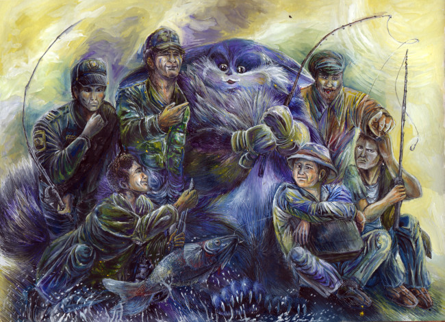 Обои картинки фото рисованные, животные, сказочные, мифические, рисунок