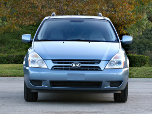 обоя автомобили, kia, sedona, swb, голубой