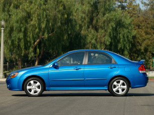 Картинка автомобили kia spectra ld синий
